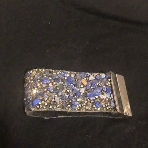 Blue/Purple Rock Bracelet with Magnet from Sedona, AZ